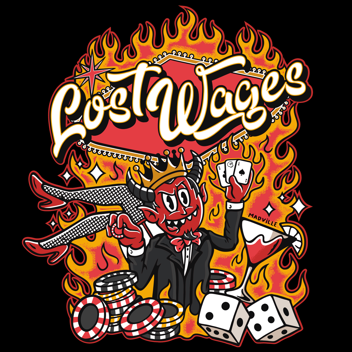 LOST WAGES TEE